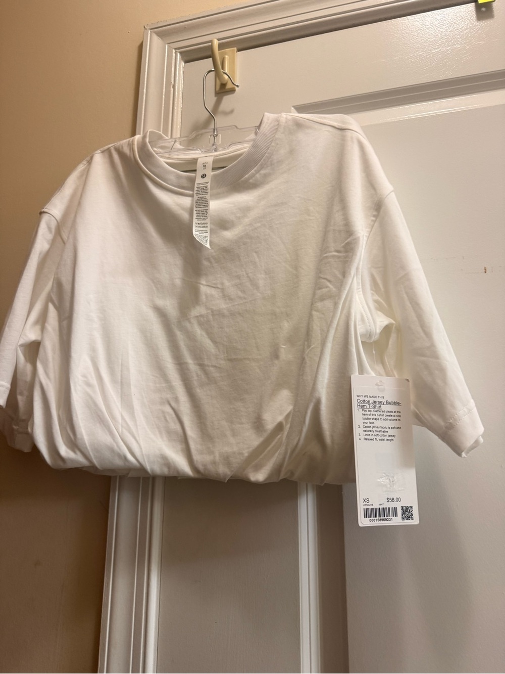 lululemon athletica White Short-Sleeve Boxy Crew Tee